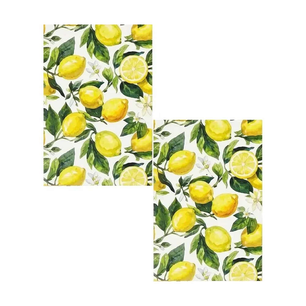 Набір кухонних рушників Ardesto Sicilian Lemons зелені, 38*63 см, 2 шт (ART3863LM)